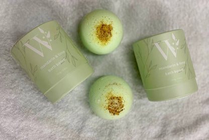Bath Bombs - rounds: Mandarin & lime