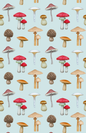 Tea Towel - Mushrooms