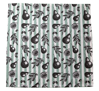 Cotton Napkins - Fig & Pear (Set of 4)