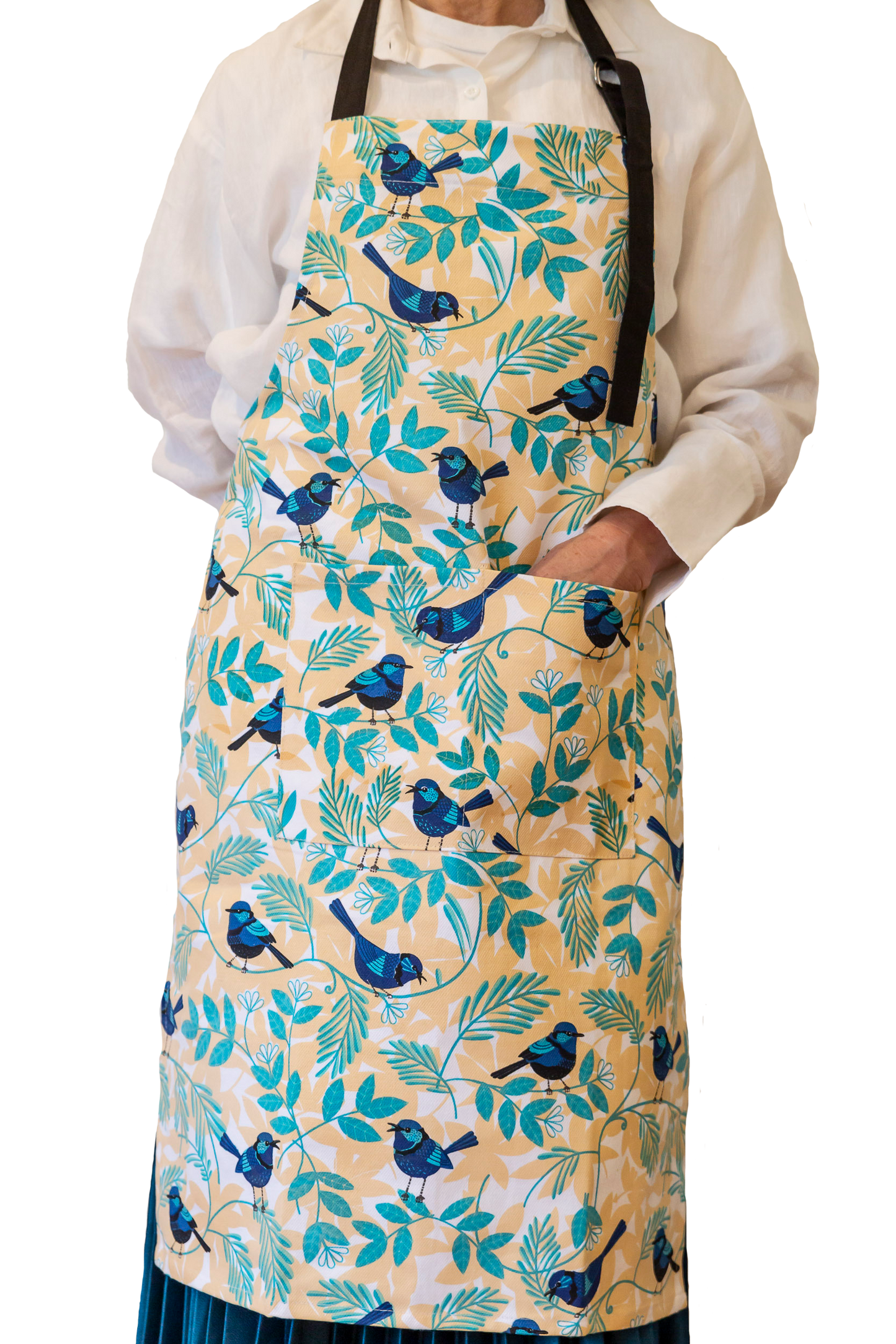 Apron (Heavy Drill) - Blue Wren