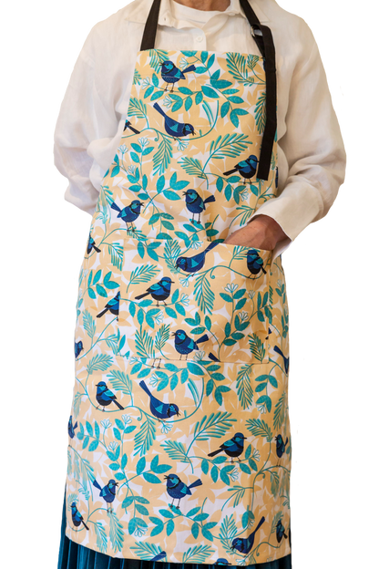 Apron (Heavy Drill) - Blue Wren