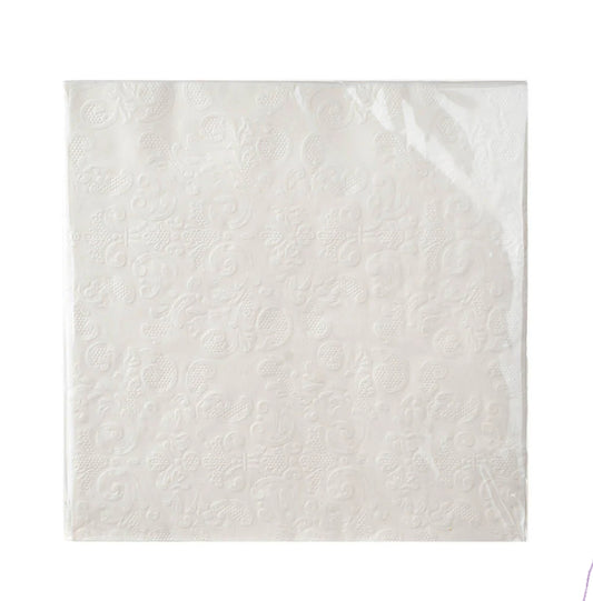 Embossed  white Napkins