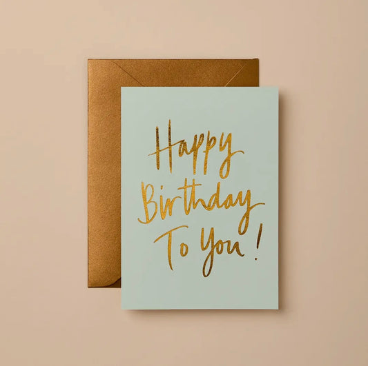 Happy Birthday to you card