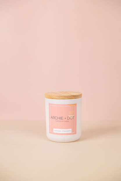 Champagne + Strawberries Soy Candle