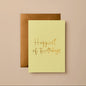 Happiest of Birthdays Yellow