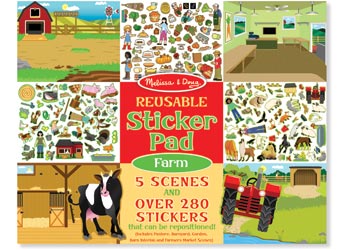 Reusable Sticker Pad - FARM