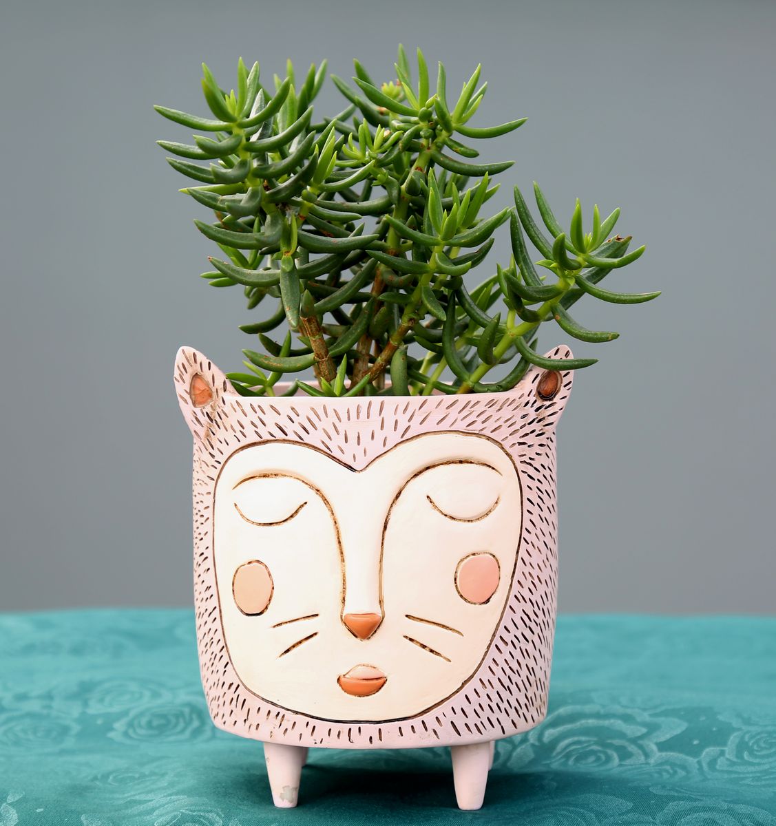 PURRS  CAT PLANTER - LARGE