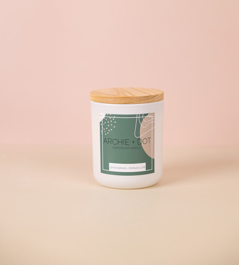 Lemongrass + Persian Lime Soy Candle