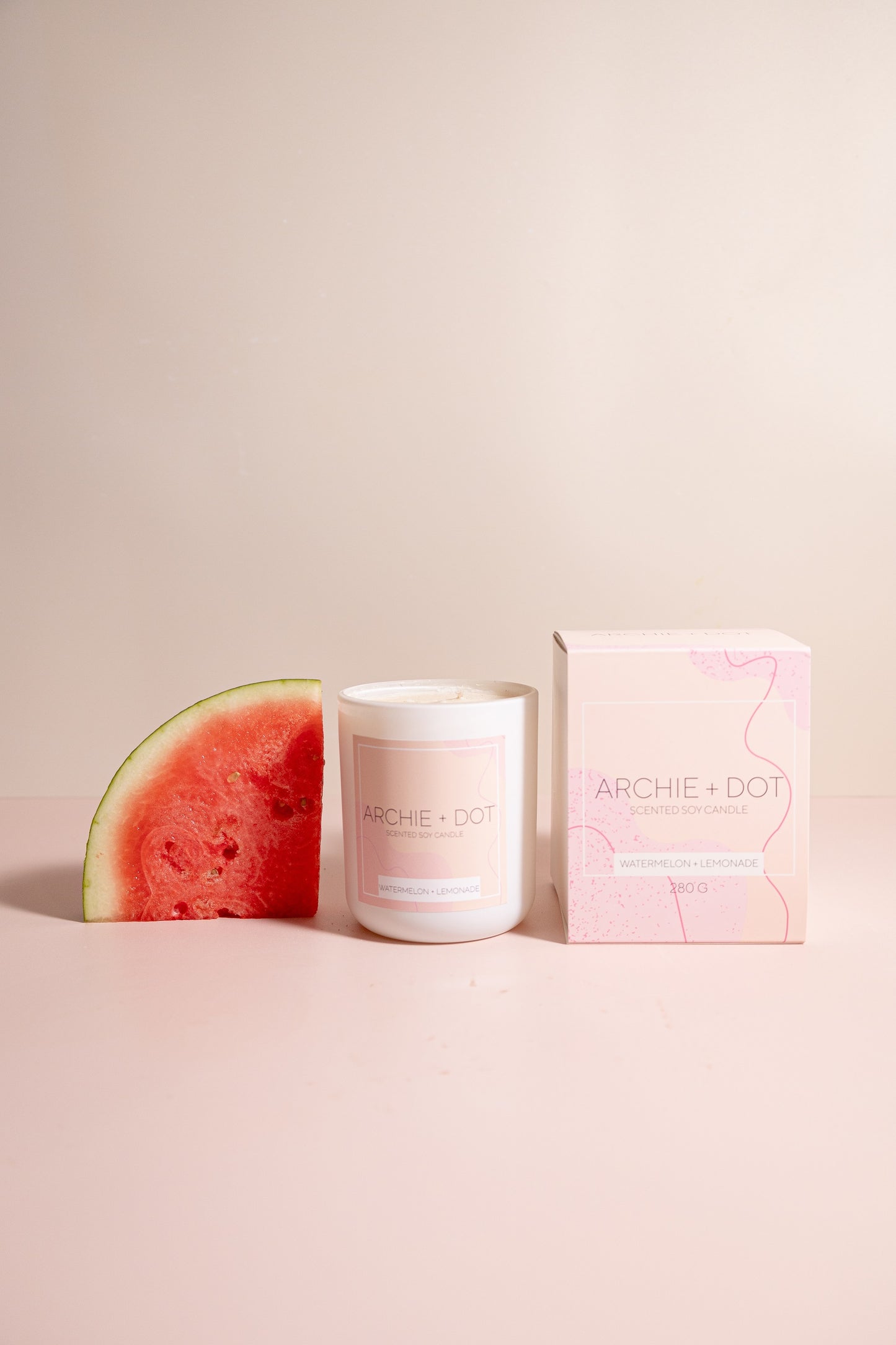 Watermelon + Lemonade Soy Candle