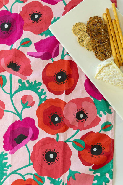 Tea Towel - Poppies: Hangsell (Carded)