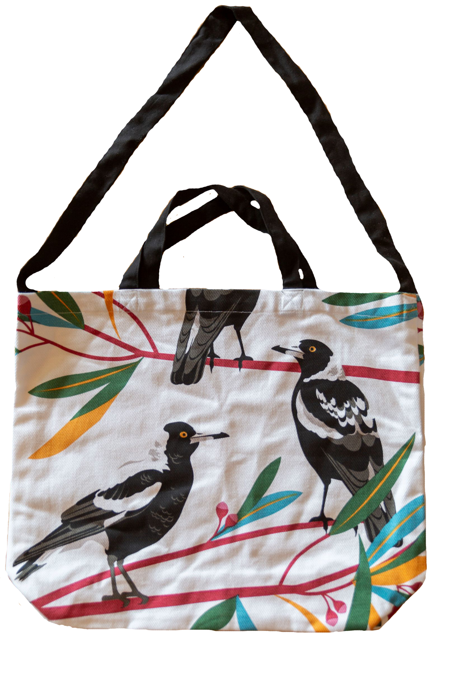 Cotton Tote Bag - Magpies