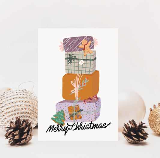 Christmas Card for Family and Friends: White