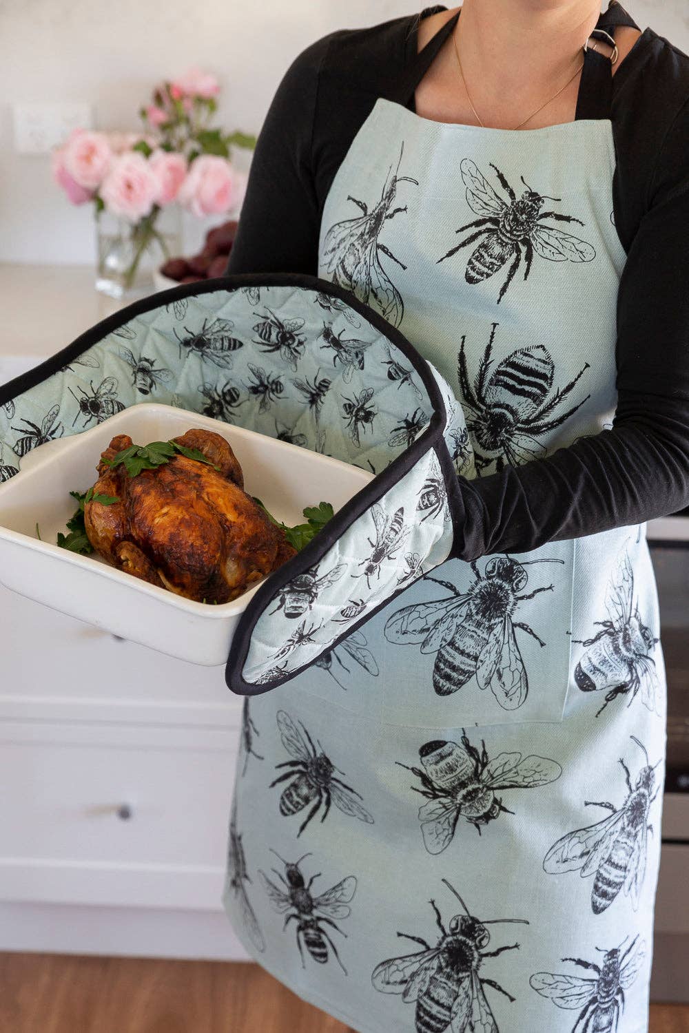 Double Oven Glove - Sketch Bee