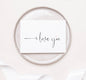Anniversary Card for Husband and Wife I Love You Card: Champagne Envelope