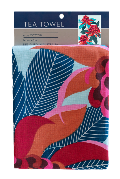 Tea Towel - Waratah: Hangsell