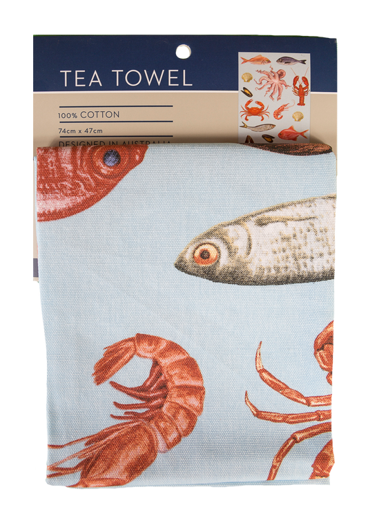 Tea Towel - Fisherman's Basket: Hangsell (Carded)