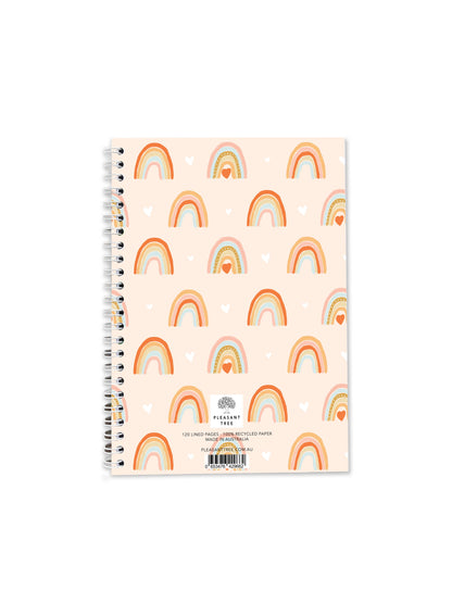 Rainbows & Hearts - A5 Notebook