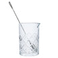 Etched Mixing Glass with Stirrer