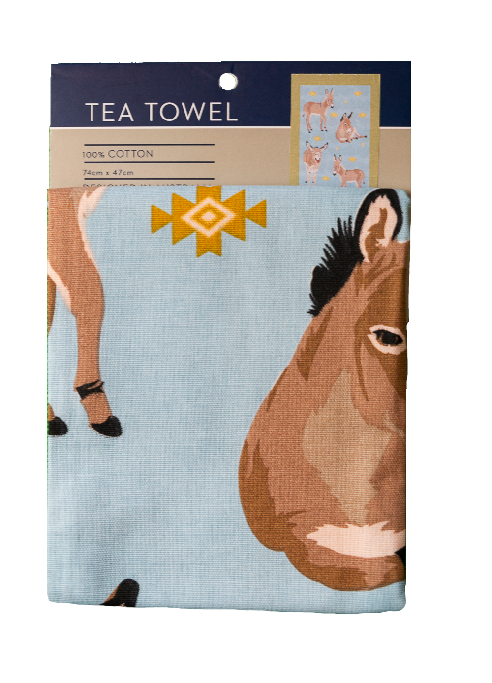 Tea Towel - Donkey: Hangsell (Carded)