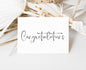 Wedding Engagement Congratulations Card Congratulations: White