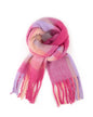 Charlie Chequered Winter Scarf in Fairy Floss