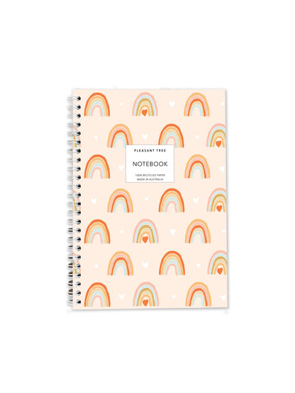 Rainbows & Hearts - A5 Notebook