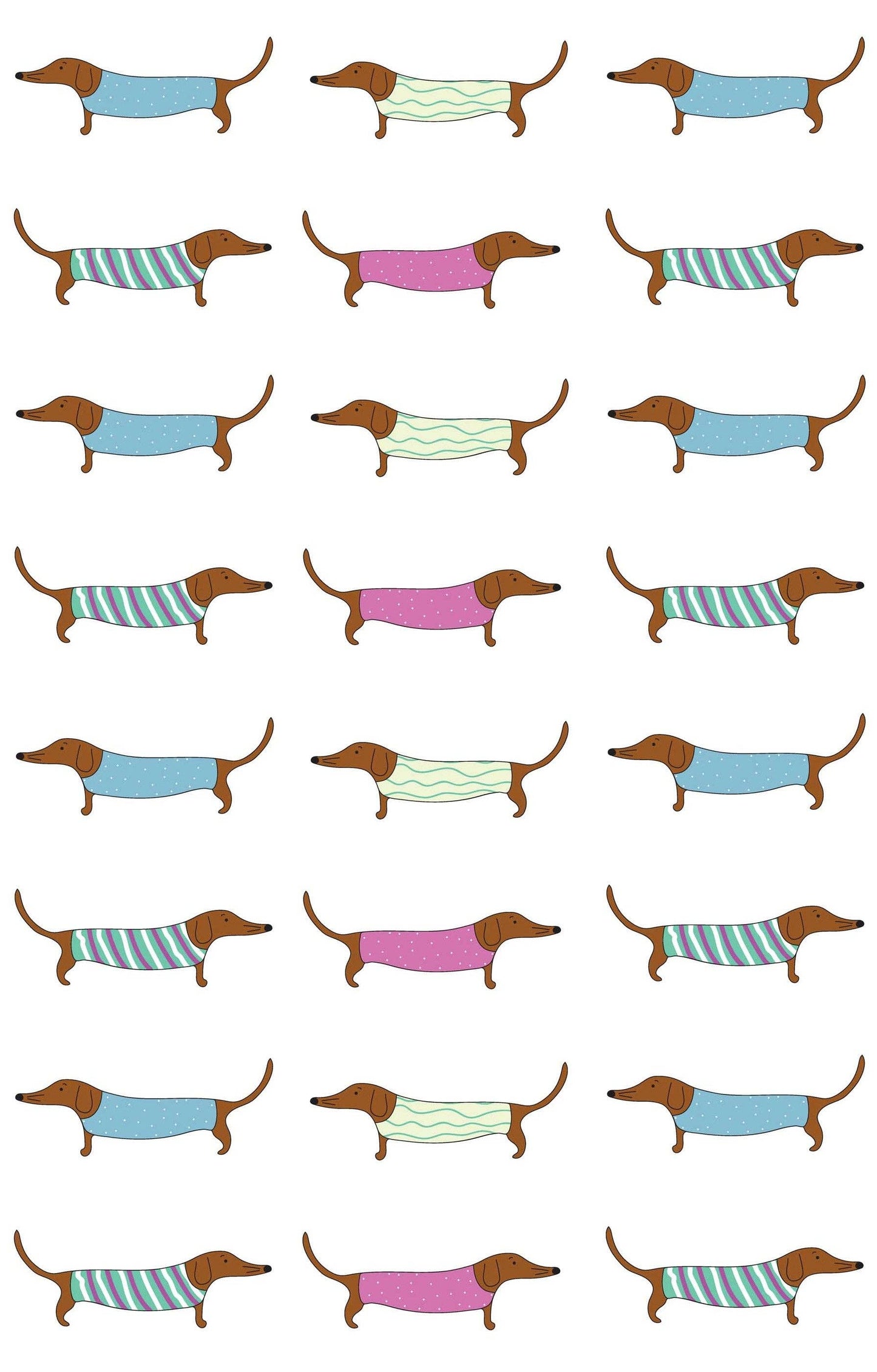 Tea Towel - Sausage Dogs: Hangsell (Carded)