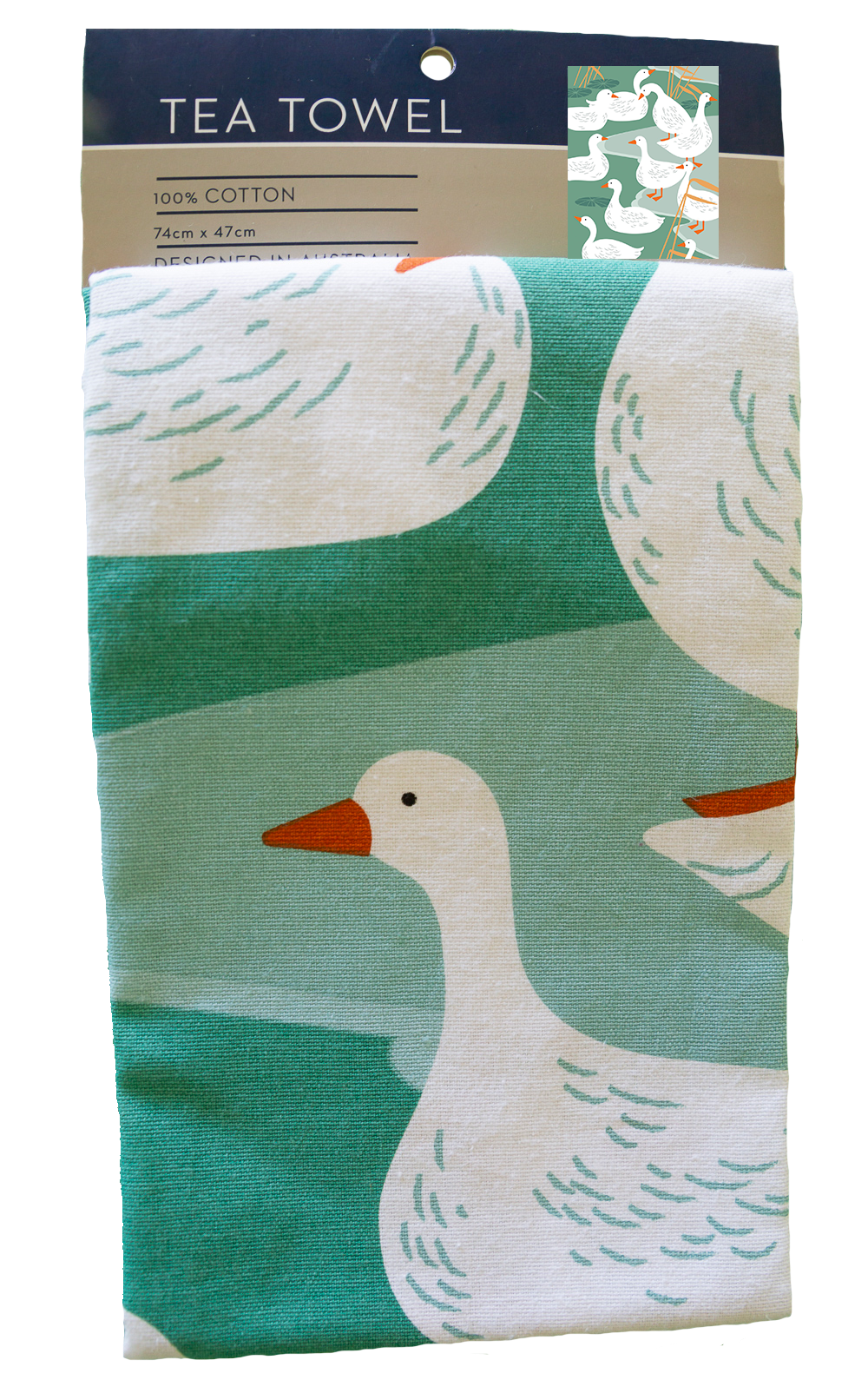 Tea Towel - Ducks: Hangsell (Carded)