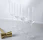 Atticus Ribbed Champagne Glasses - Set of 4