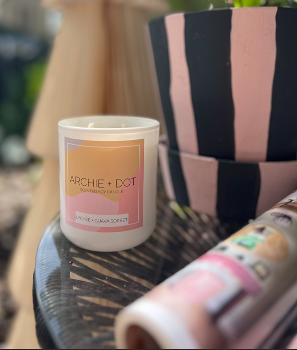 Lychee + Guava Soy Candle