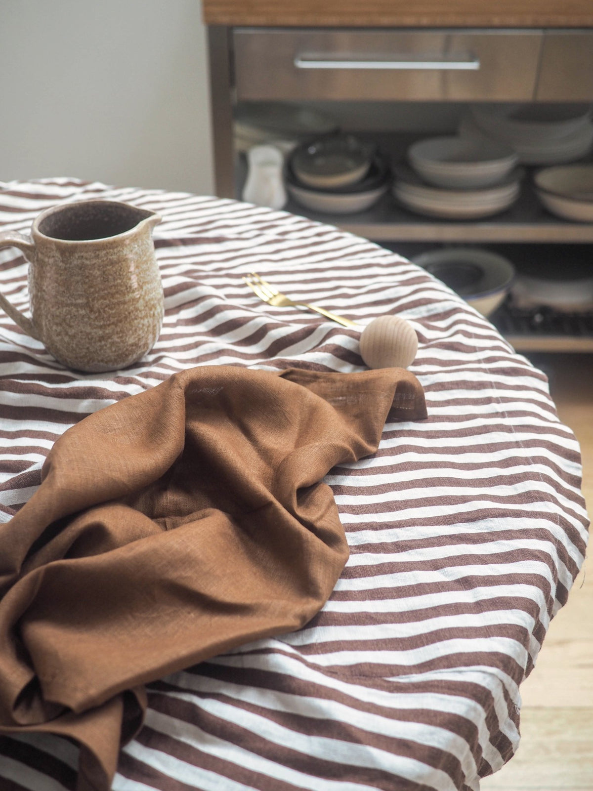 Linen Napkin Chocolate - Set of 6