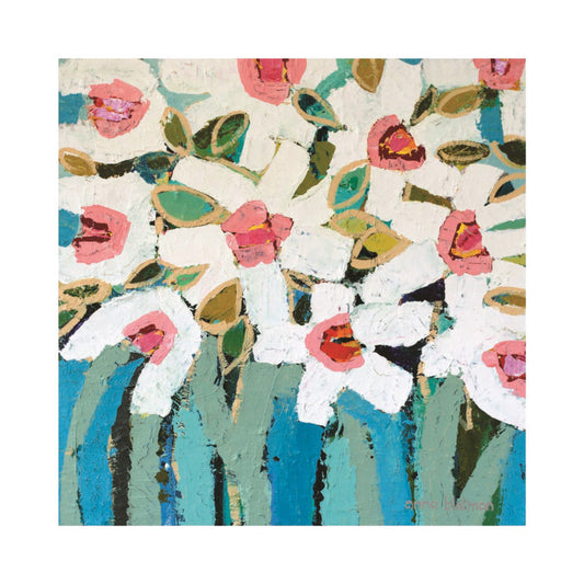 Long Silver Magnolia Coaster