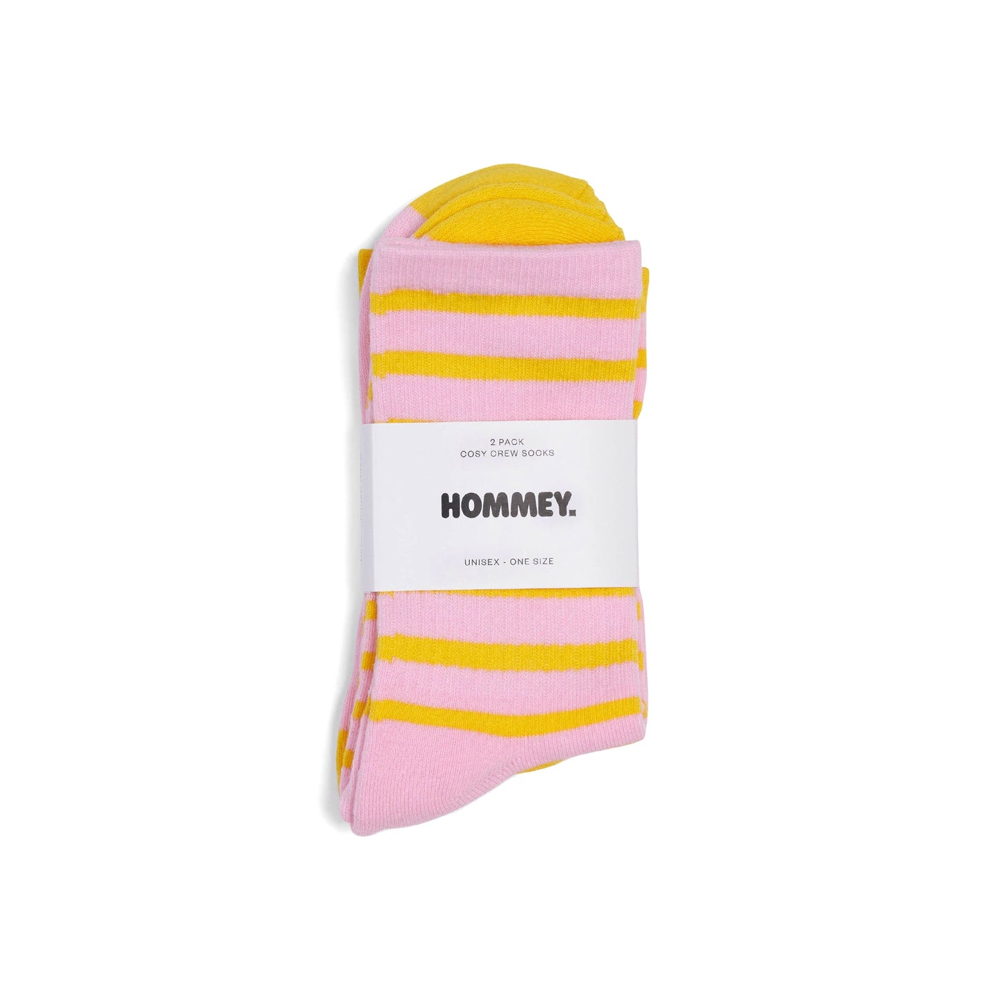 Hommey Socks 2 pack - Pink Lemonade Stripes
