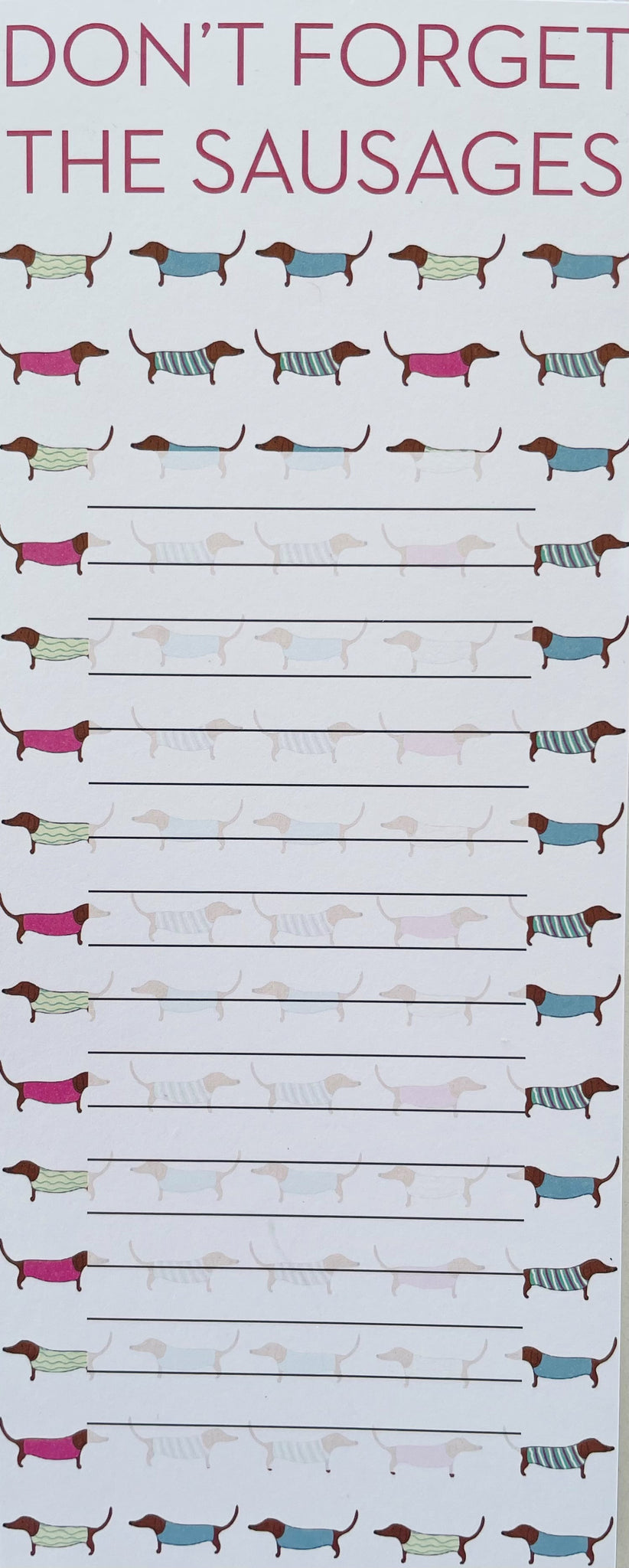 Jotter Pad - Sausage Dogs
