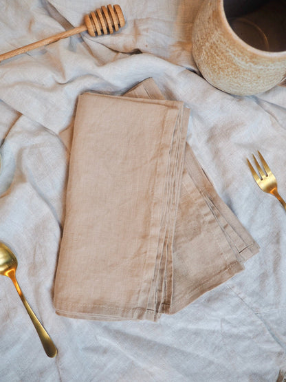 Linen Napkin Mocha - Set of 4