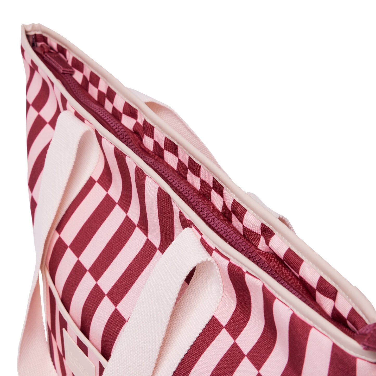 Cooler base Burgundy Peony check