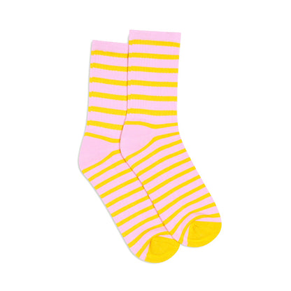 Hommey Socks 2 pack - Pink Lemonade Stripes