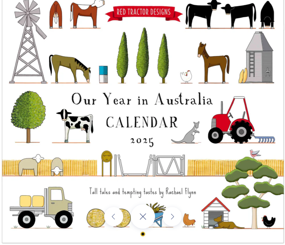 Wall Calander -  Red Tractor 2025