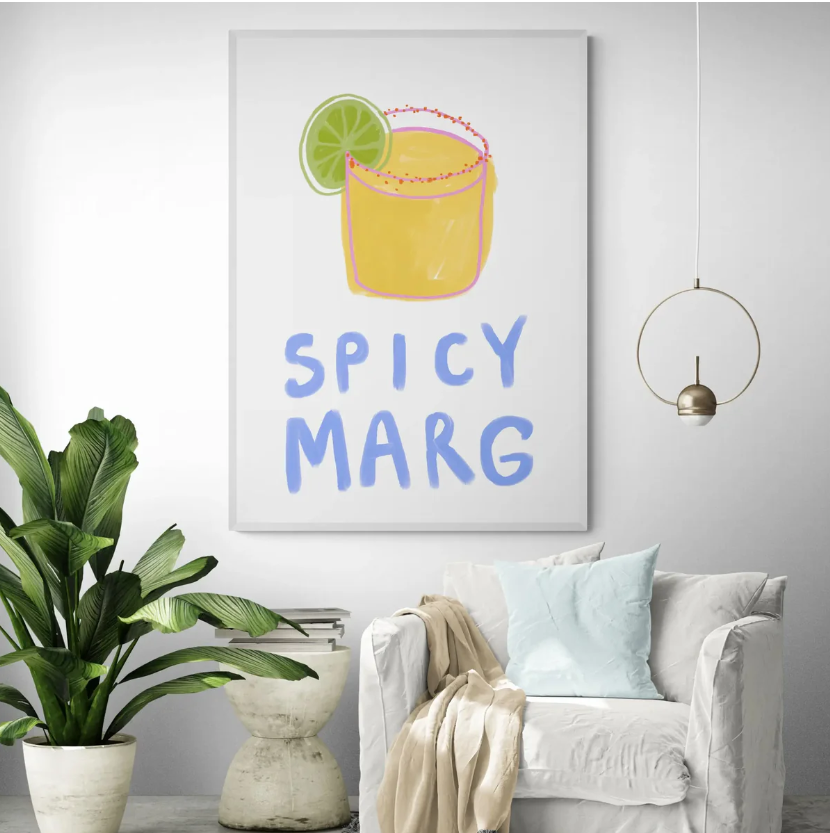 FRAMED WALL ART - SPICY MARG