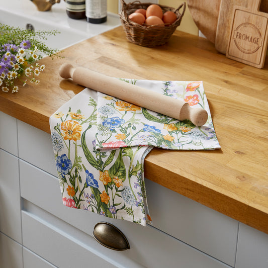 TEA TOWEL- Cottage Garden