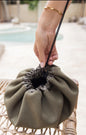 Neoprene Flat Lay Makeup Bag - Khaki in